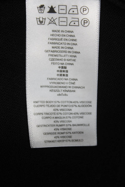 Michael Michael Kors Womens Black Cotton Viscose Jacket Long Sleeve Size XS