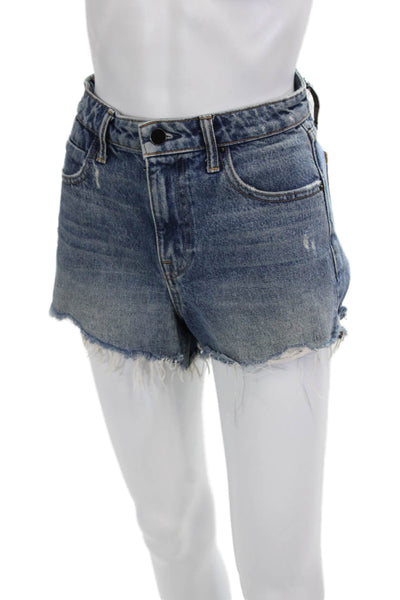 Denim X Alexander Wang Unisex Dark Blue 100% Cotton 90s Shorts Size 24