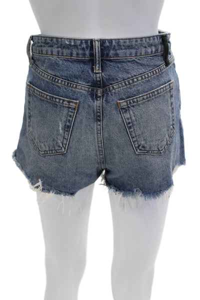Denim X Alexander Wang Unisex Dark Blue 100% Cotton 90s Shorts Size 24