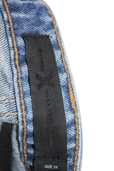 Denim X Alexander Wang Unisex Dark Blue 100% Cotton 90s Shorts Size 24