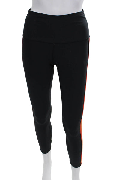 Spiritual Gangster Womens Black Striped Ankle Leggings Size S