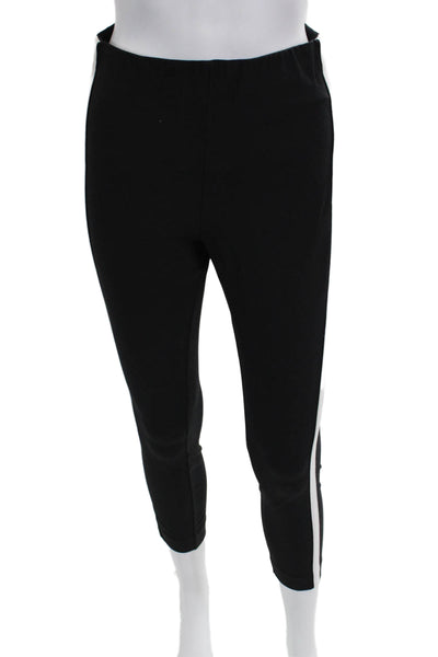 Rag & Bone Womens Ankle Cropped Striped Black Leggings Size 4