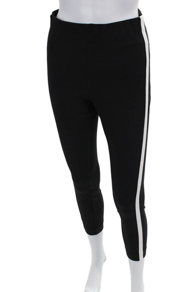 Rag & Bone Womens Ankle Cropped Striped Black Leggings Size 4