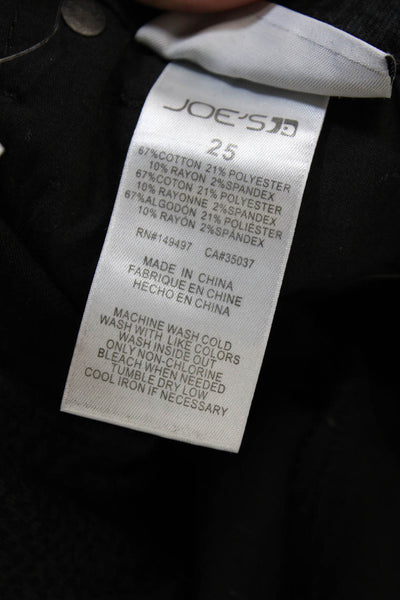 Joes Jeans Women Ankle Skinny Jeans Black Animal Print Size 25
