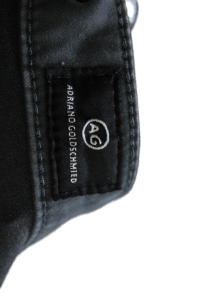 AG Adriano Goldschmied Womens Skinny Ankle Jeans Dark Gray Button Size 27