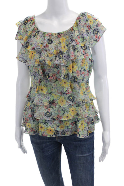 Odille Anthropologie Women Floral Sleeveless Blouse Size 8