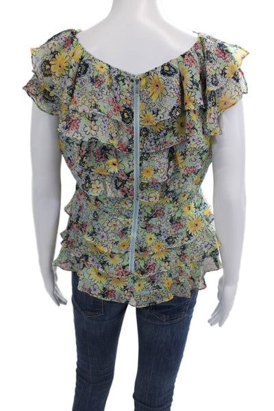 Odille Anthropologie Women Floral Sleeveless Blouse Size 8