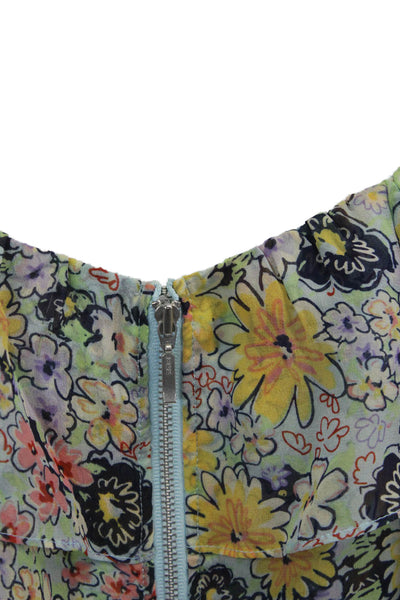 Odille Anthropologie Women Floral Sleeveless Blouse Size 8