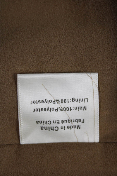 Porridge Anthropologie Women Wrap Striped Brown Skirt Knee Length Size M