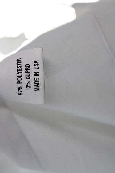 Jenne Maag Women White Striped Collared Button Blazer Long Sleeve Size S