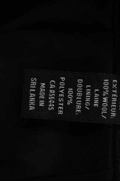 J Crew Womens Straight Pencil Skirt Dark Gray 100% Silk Knee Length Size 0