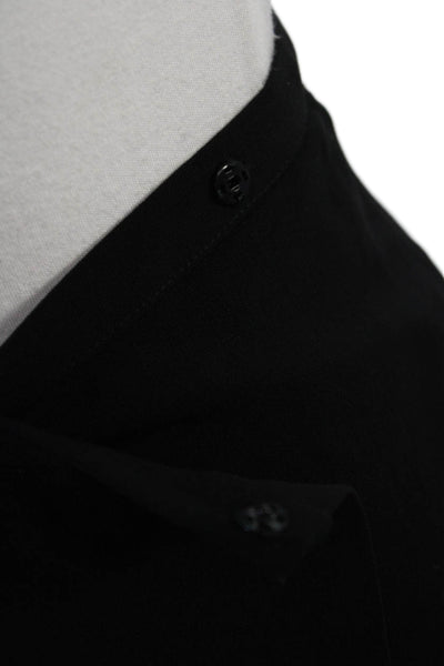 Piazza Sempione Women Straight Pencil Skirt Black Pure New Wool Size 38