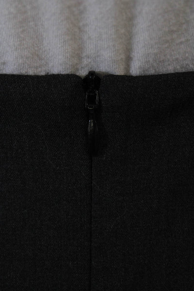 Lafayette 148 New York Women Pencil Skirt Black Wool Size 0