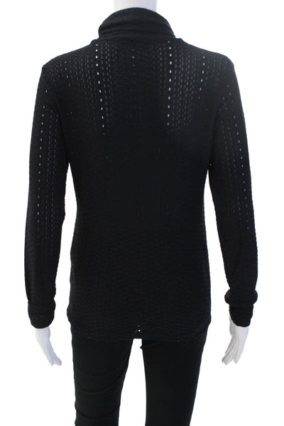 Lover Womens Pullover Sweater Black Turtleneck Long Sleeve Size 8