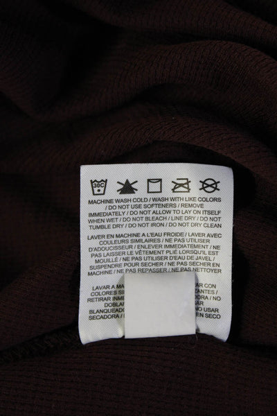 Nike Womens Pullover Hoodie Brown Graphic Quote Long Sleeve Size M