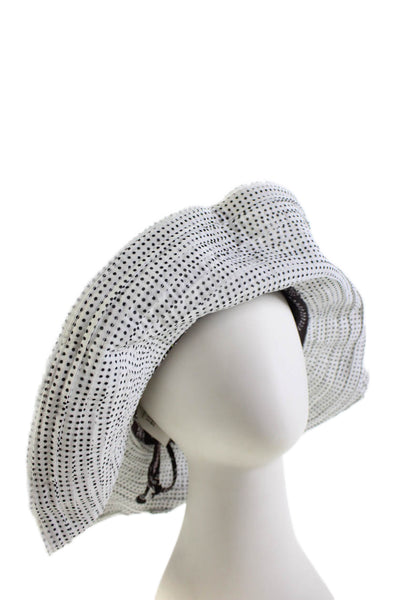 Wallaroo Hat Company Womens Layered Polka Dot Sun Hat White