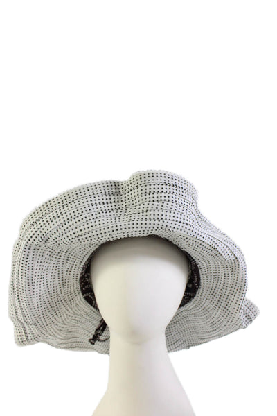 Wallaroo Hat Company Womens Layered Polka Dot Sun Hat White