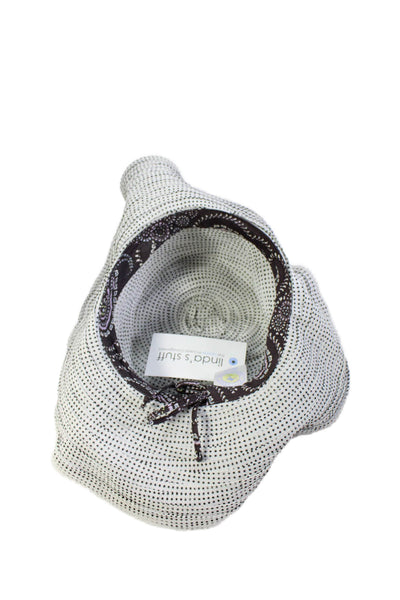 Wallaroo Hat Company Womens Layered Polka Dot Sun Hat White
