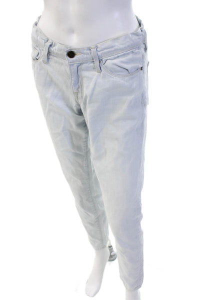 Frame Denim Women Boyfriend Jeans Light Blue Mid Rise Button Size 27