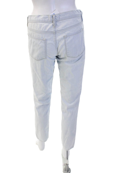 Frame Denim Women Boyfriend Jeans Light Blue Mid Rise Button Size 27