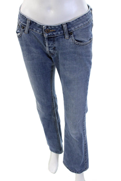 Levis Women Bootcut Jeans Blue Low Rise Stretch Size 29