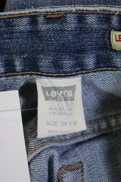 Levis Women Bootcut Jeans Blue Low Rise Stretch Size 29