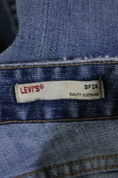 Levis Women Bootcut Jeans Blue Low Rise Stretch Size 29