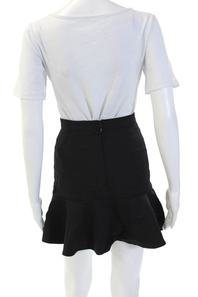 Dsquared2 Women Flare Mini Skirt Black Size S
