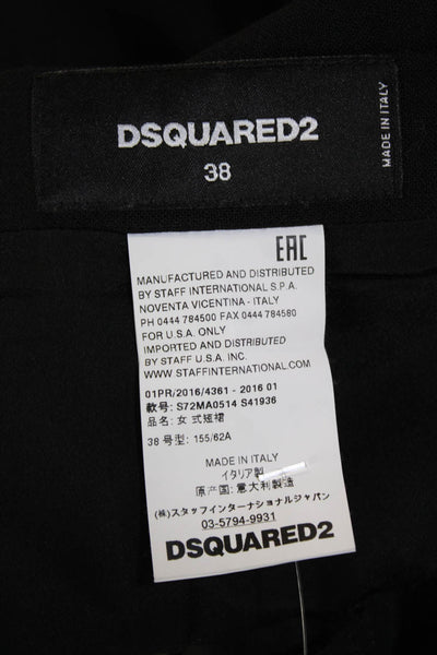 Dsquared2 Women Flare Mini Skirt Black Size S