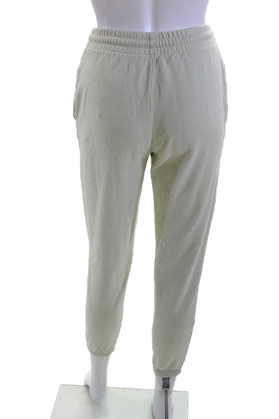 Thakoon Women Jogger Sweatpants Beige Cotton Drawstring Size XS