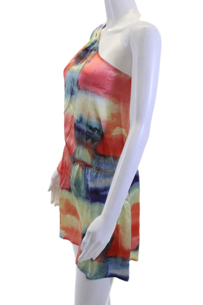 Marciano Womens Multi Color Silk Spandex Knee Length Dress Art Print Size XS