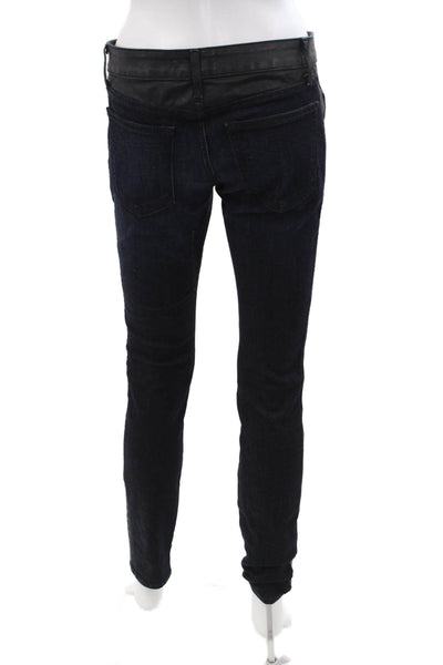 Rich & Skinny Women Skinny Black Jeans Mid Rise 28 Inseam Size 25