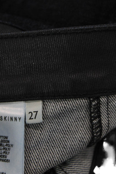 Rich & Skinny Women Skinny Black Jeans Mid Rise 28 Inseam Size 25