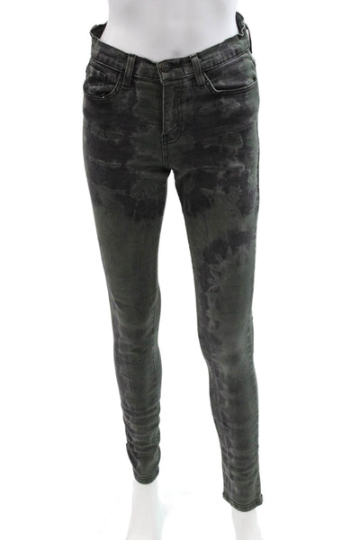 Flying Monkey Women Skinny Ankle Jeans Dark Gray Size 27