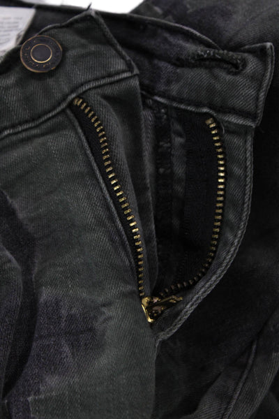 Flying Monkey Women Skinny Ankle Jeans Dark Gray Size 27