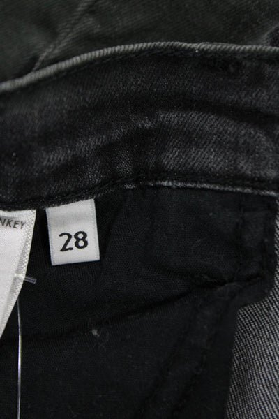 Flying Monkey Women Skinny Ankle Jeans Dark Gray Size 27
