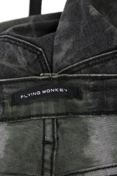 Flying Monkey Women Skinny Ankle Jeans Dark Gray Size 27