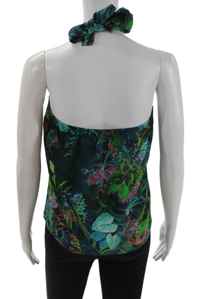 Twelfth Street by Cynthia Vincent Womens Green Silk Tank Size XS