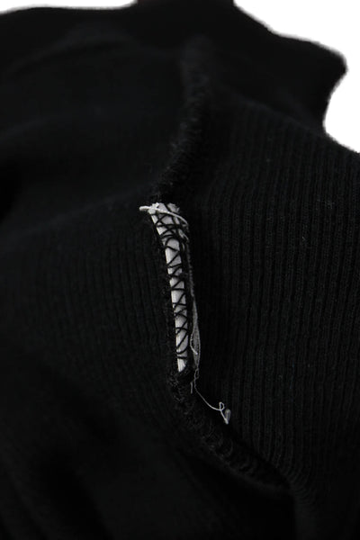 Zara Womens Basic Jersey Crew Neck Black Tank Size S