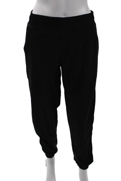 Athleta Womens Jogger Sweatpants Black Nylon Size 6
