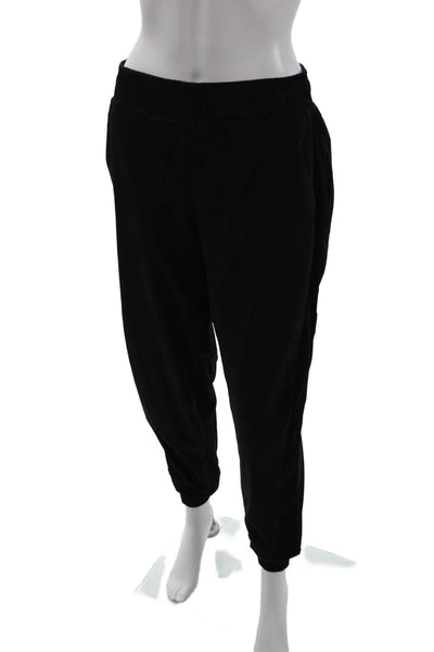 Athleta Womens Jogger Sweatpants Black Nylon Size 6