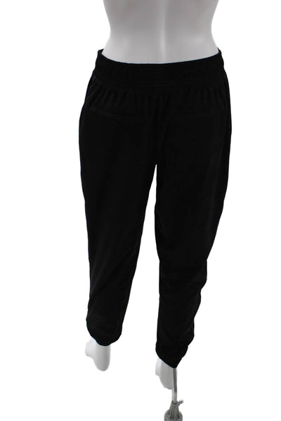 Athleta Womens Jogger Sweatpants Black Nylon Size 6