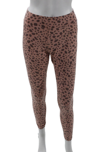 Sundry Women Brown Animal Print Ankle Jeggings Size 1