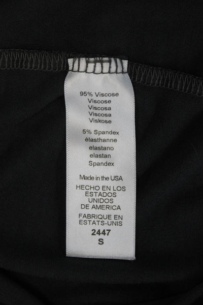 Michael Stars Womens Dark Gray V-Neck Jersey T-Shirt Short Sleeve Size S