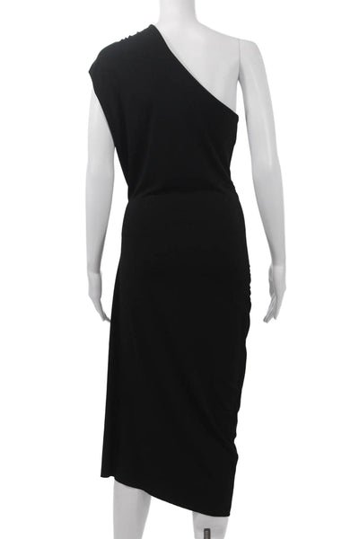 Graham & Spencer Women Sheath Dress Black Mid Calf Polyester Spandex Size S