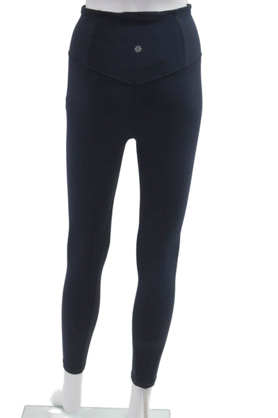 Athleta Women Ankle Leggings Dark Blue Petite Size S