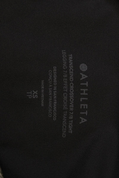 Athleta Womens Ankle Leggings Pants Black Size XS