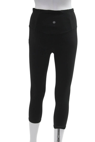 Athleta Womens Black Capri Leggings Petites Size S