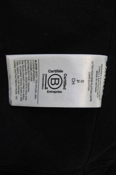 Athleta Womens Black Capri Leggings Petites Size S