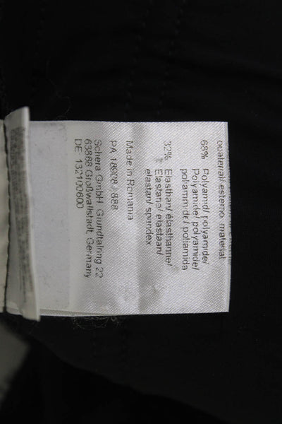 Raffaello Rossi Womens Drawstring Zip Pockets Jogger Pants Black Size 34
